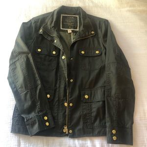 J. crew hunter green jacket.  L